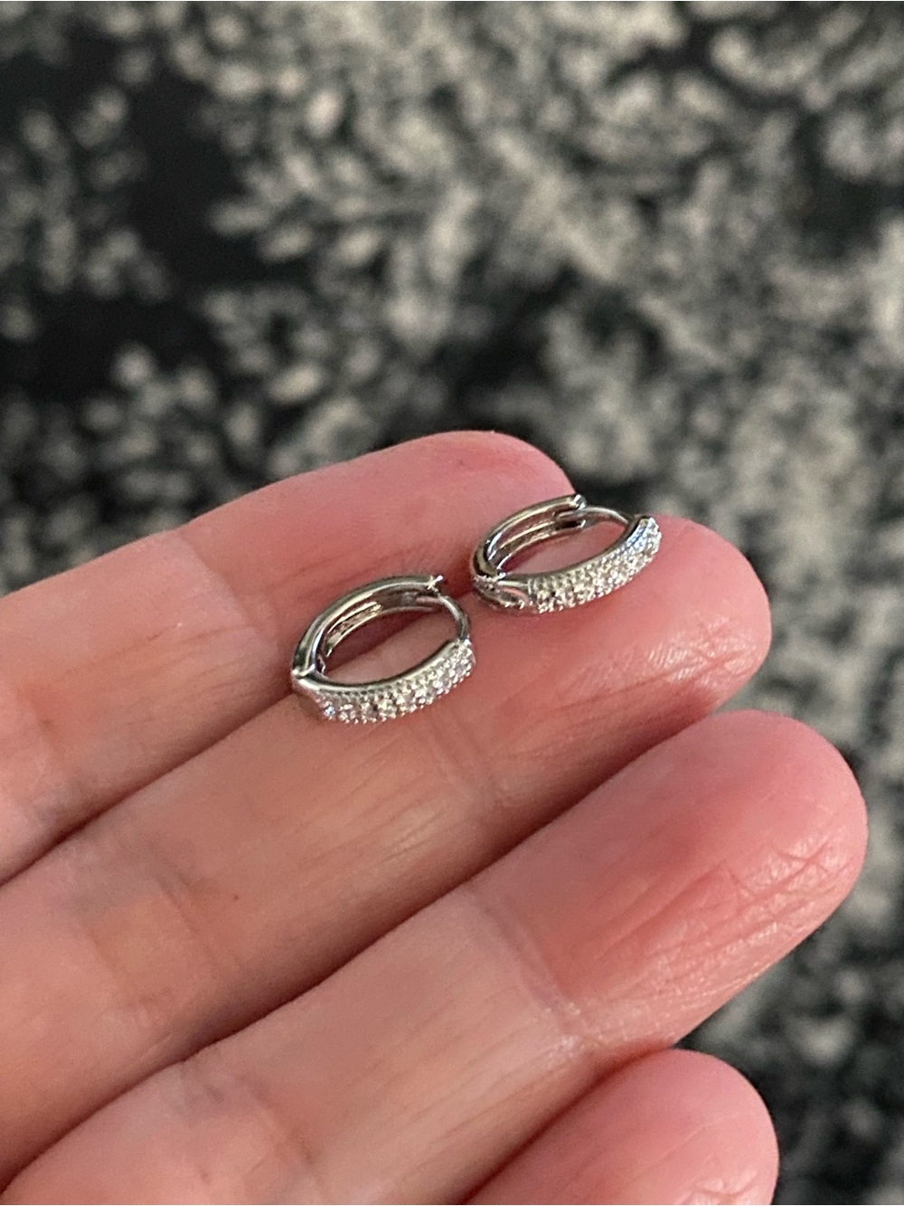 Small hoop earrings